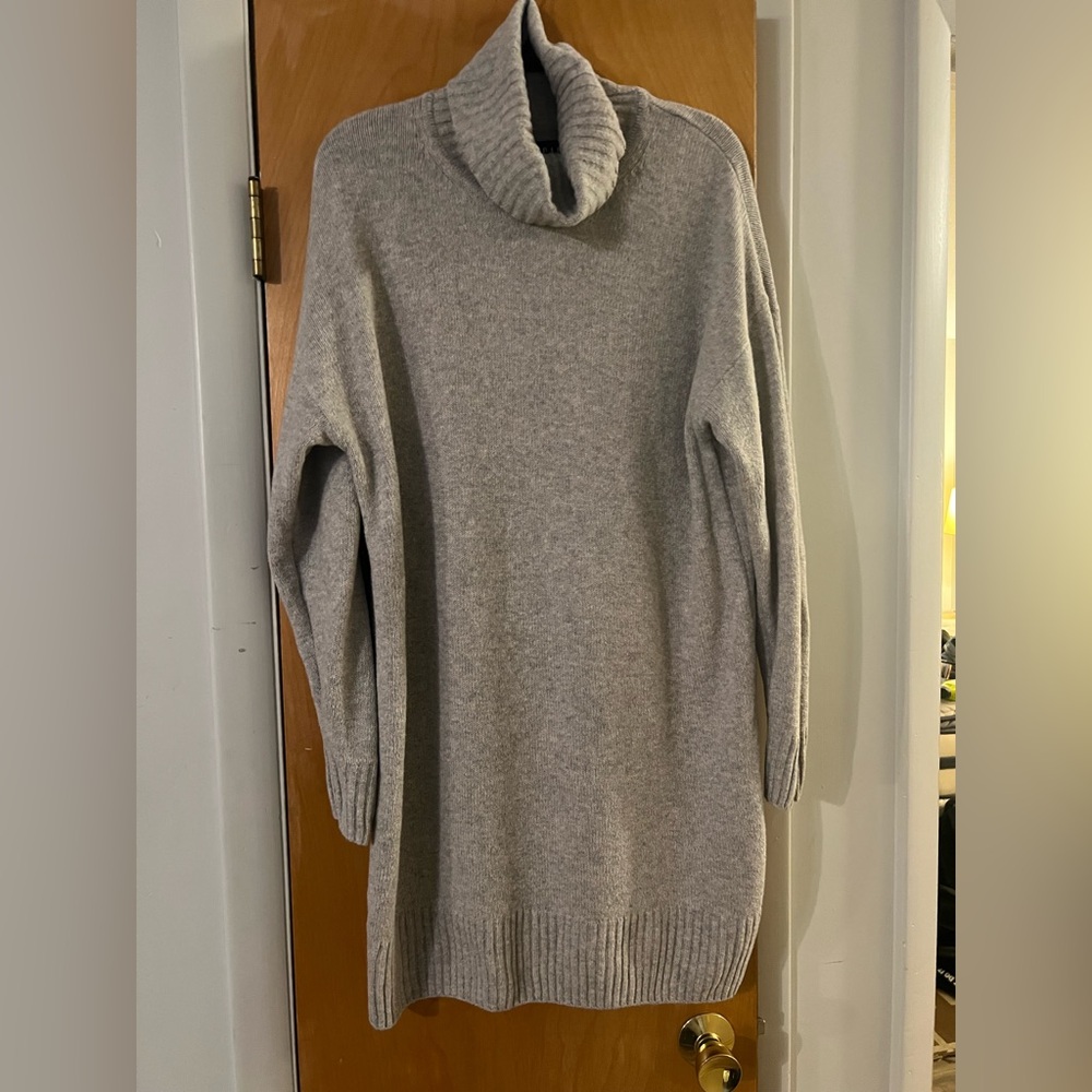 GAP Soft Gray Cowl Neck Sweater
